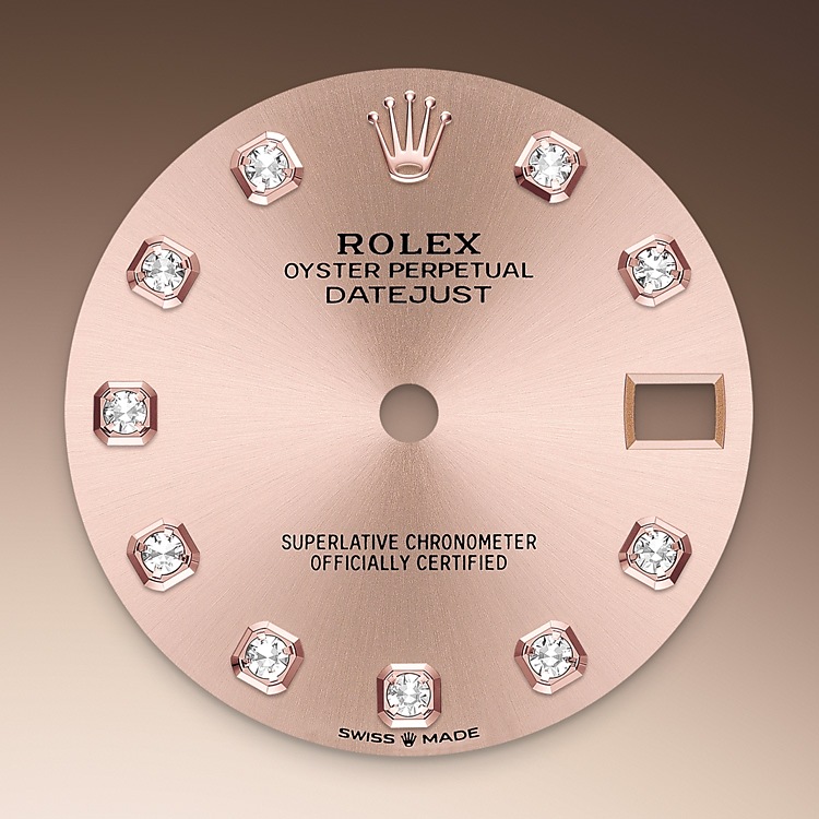 Rolex Datejust 31 Feature: Rosé-colour dial
