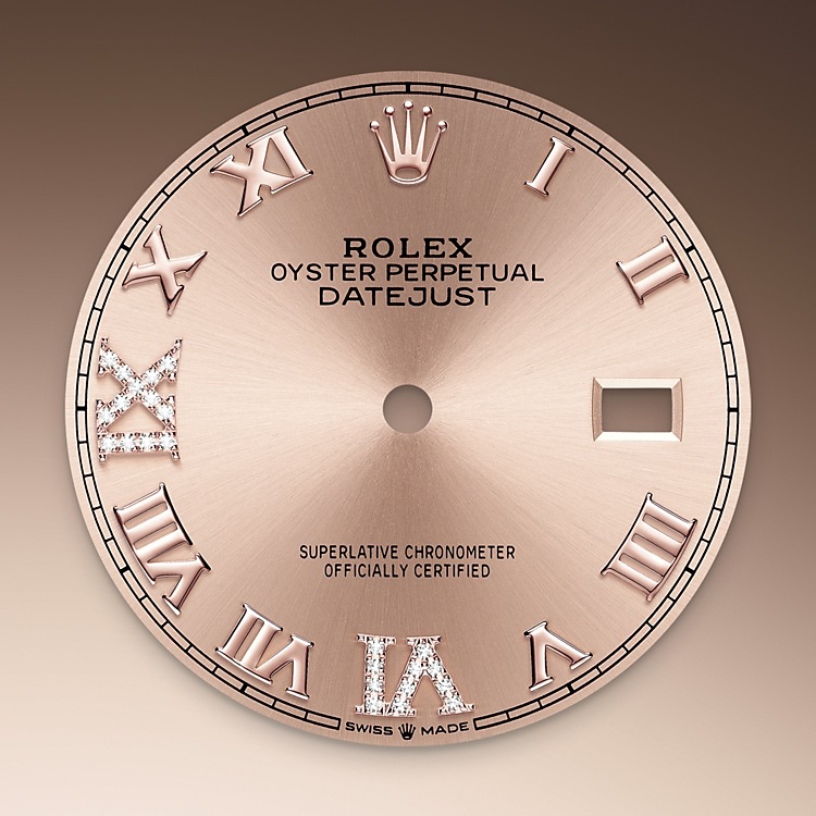 Rolex Datejust 36 Feature: Rosé-colour dial