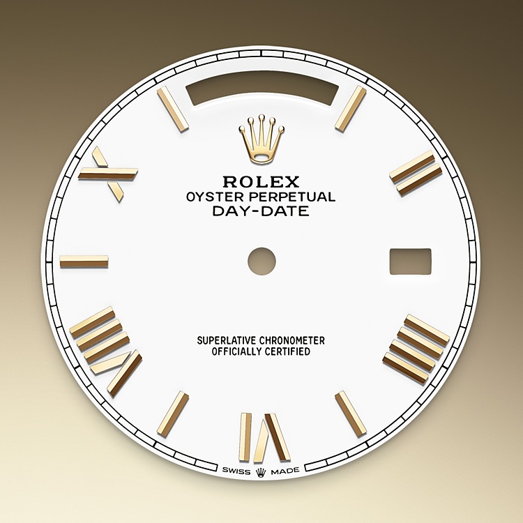 Rolex Day-Date 40 Feature: White dial